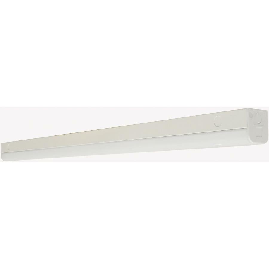 65-1123 Nuvo Dimmable Rectangular Slim Strip Light With Knockout, (1) LED Lamp, 120 to 277 V AC, White Housing