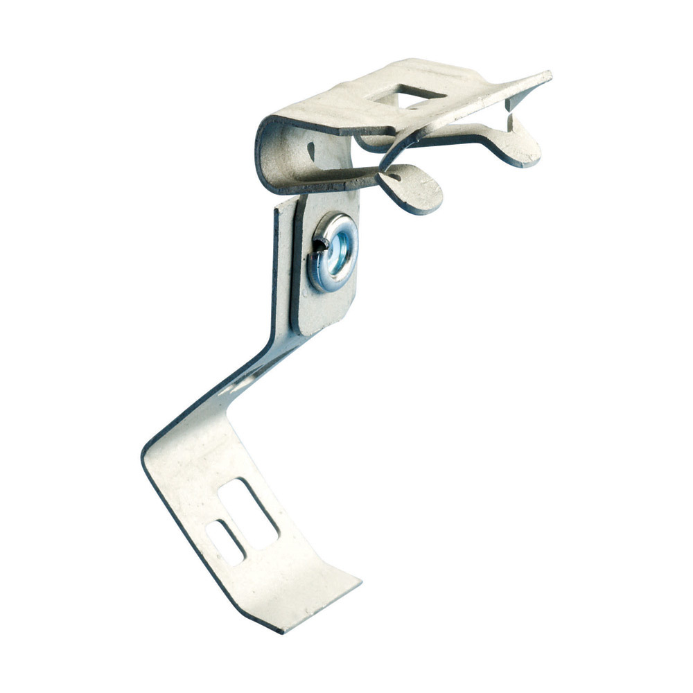 708912 Rod/Wire to Flange Clip, 9/16 to 3/4 in THK Flange, 200 lb Load, Spring Steel, Caddy Armor