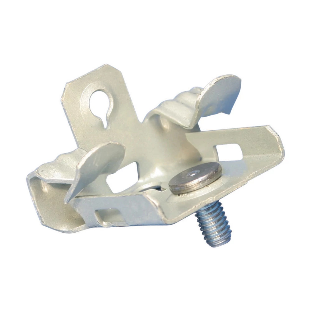 M24S Hammer-On Flange Clip With Stud, 1/8 to 1/4 in THK Flange, 25/75/100 lb Load, Spring Steel, Caddy Armor