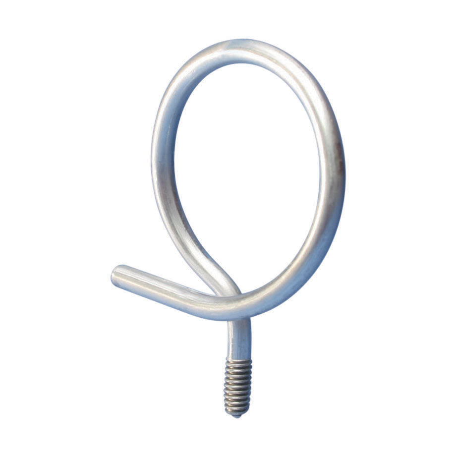 2BRT20 Threaded Bridle Ring, 1-1/4 in Dia Ring, Steel, Electro-Galvanized