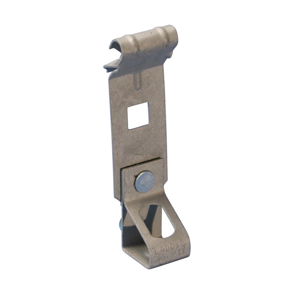 AF146T AF-TI/T Threaded Rod to Z-Purlin Clip, 3/8 in Hole, 1/16 to 1/4 in THK Flange, 100 lb Load, Spring Steel, Caddy Armor