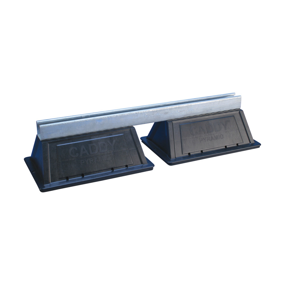 PSB24A Bridge Assembly, 26-1/2 in L x 8 in W, For Use With Pyramid ST Rooftop System, Multiple Pipe Runs, Cable Tray and Air Handling Unit, Polyethylene/Polypropylene/Steel, Hot Dipped Galvanized