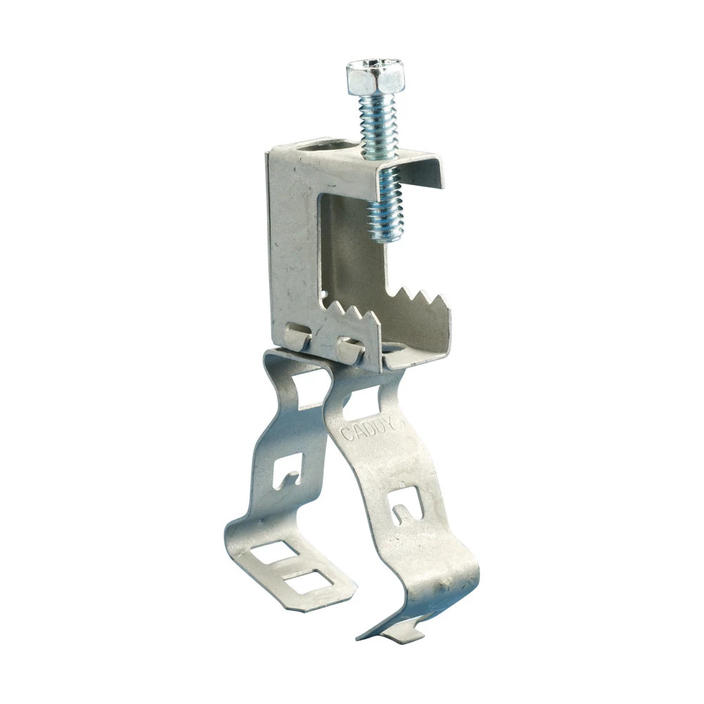 BC20M BC-M Conduit to Beam Clamp, 1-1/4 in EMT/Pipe/Rigid Conduit, 1/2 in THK Flange, 100 lb Static Load, Spring Steel, Caddy Armor