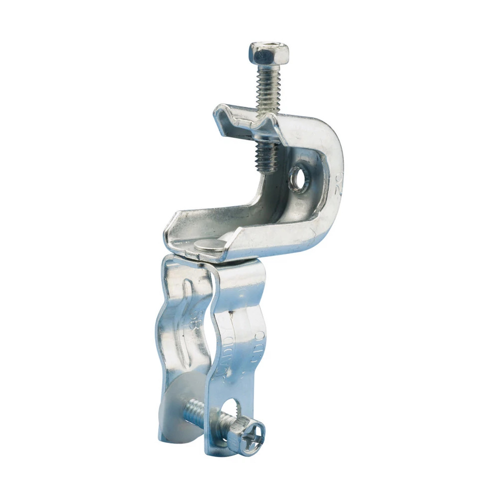 BC200CD2.5B Conduit to Beam Clamp, 1-1/4 in EMT Conduit, 1/2 in THK Flange, 100 lb Static Load, Steel, Electro-Galvanized