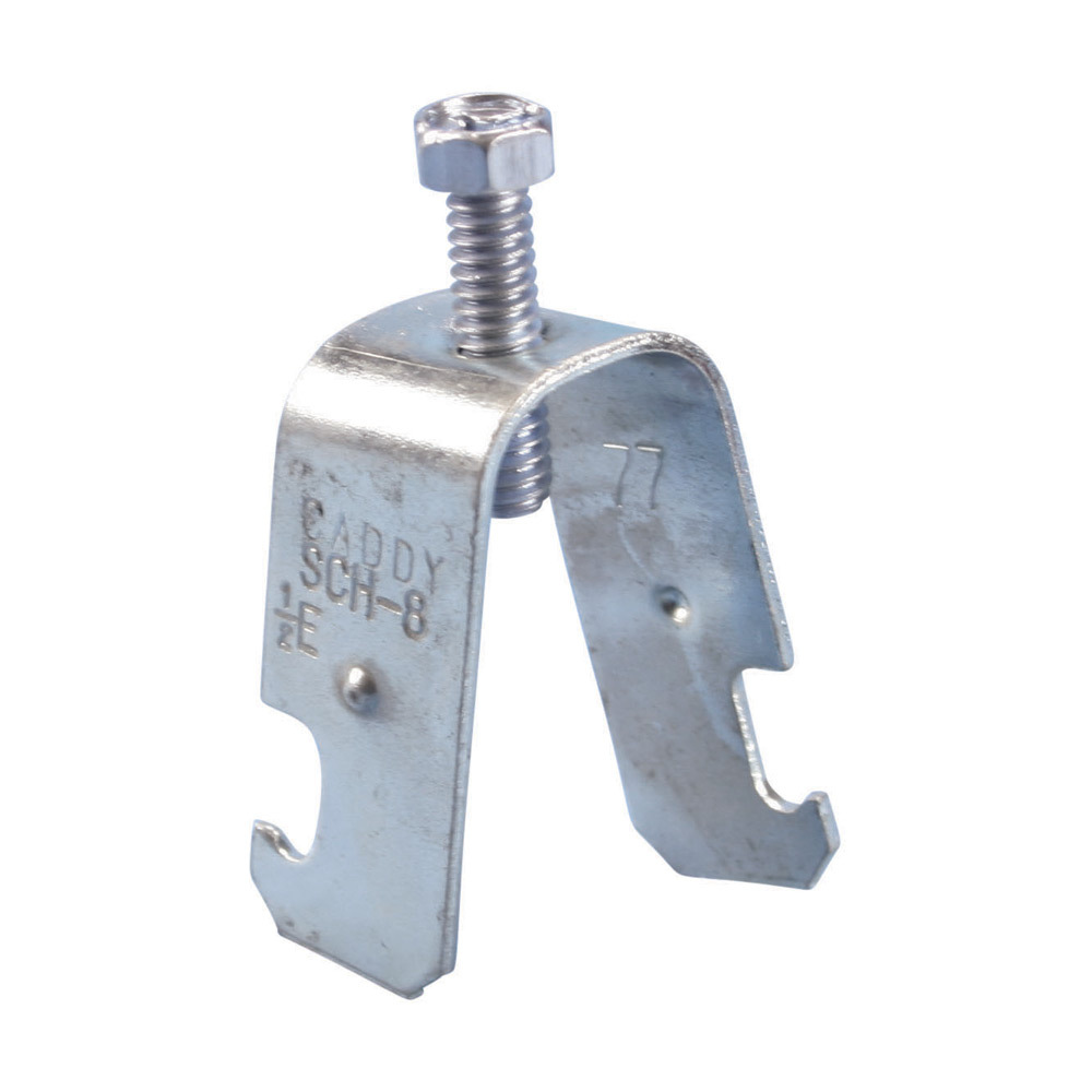 SCH8 SCH1 1-Piece Strut Clamp, 1/2 in Conduit, 200 lb Load, 0.34 to 0.71 in OD, Steel