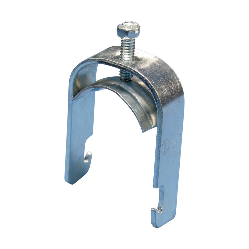 SCH48B SCH2 1-Piece Strut Clamp, 2-1/2 in Conduit, 350 lb Load, 2.38 to 2.88 in OD, Steel