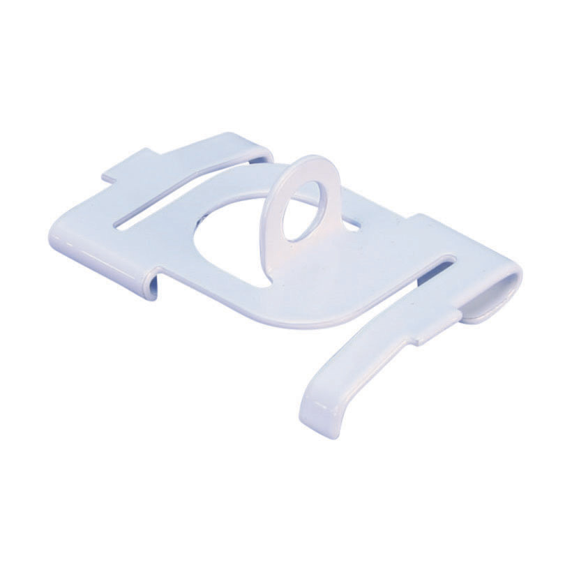 4G16HWH Twist Clip With 90 deg Plain Hole, 15/16 in, 40 lb Load, Spring Steel, Painted