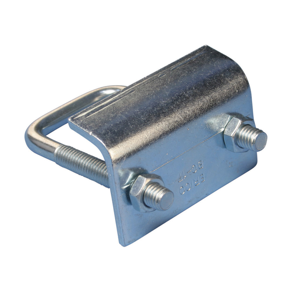 BC17D000EG Strut Beam Clamp With U-Bolt and Nut, 13/16 in THK Flange, 1200 lb Static Load, Steel