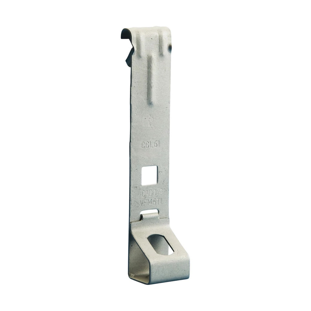 VF144TI VF-TI/T Threaded Rod to C-Purlin Clip, 1/4 in Hole, 1/16 to 1/4 in THK Flange, 160 lb Load, Spring Steel, Caddy Armor