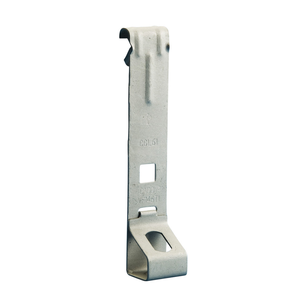 VF146T VF-TI/T Threaded Rod to C-Purlin Clip, 3/8 in Hole, 1/16 to 1/4 in THK Flange, 160 lb Load, Spring Steel, Caddy Armor