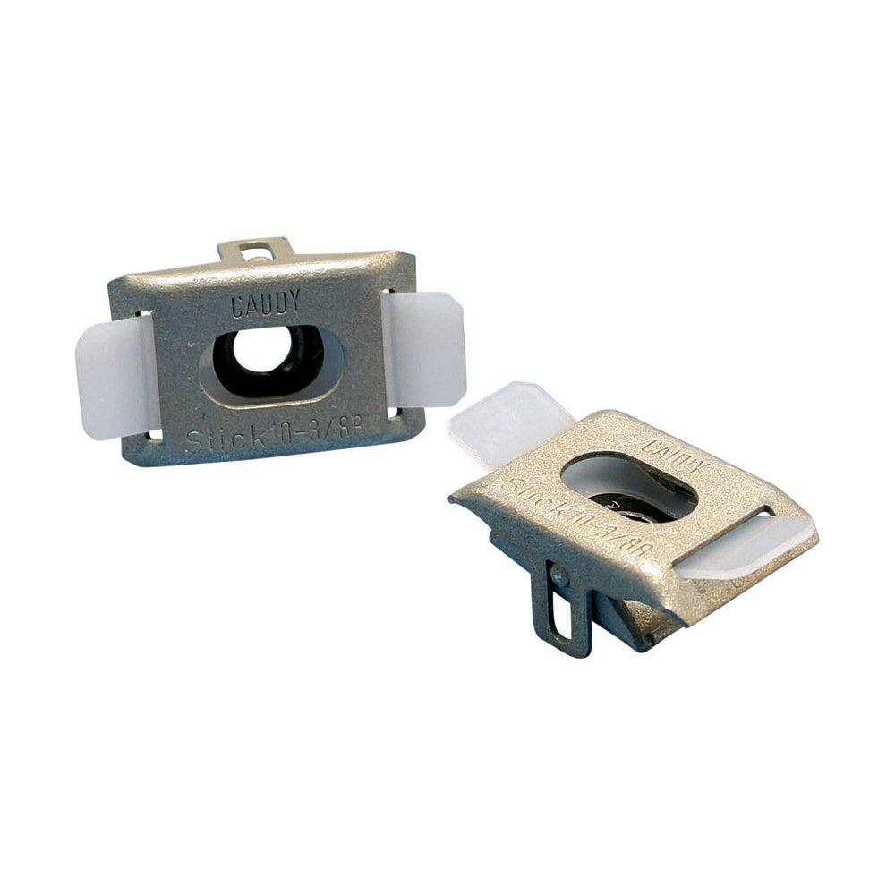 SLICK375 Slick Nut, 3/8-16 Thread, 600/100/250 lb Static Load, 10 ft-lb Torque, For Use With ERISTRUT Standard Strut Channel, Polyamide/Spring Steel