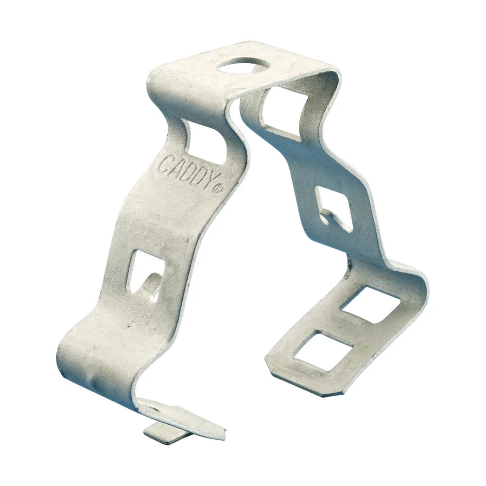 6M Snap Close Conduit/Pipe Clamp, 3/8 in Conduit, 25/100 lb Load, 0.551 to 0.709 in OD, Spring Steel/Steel