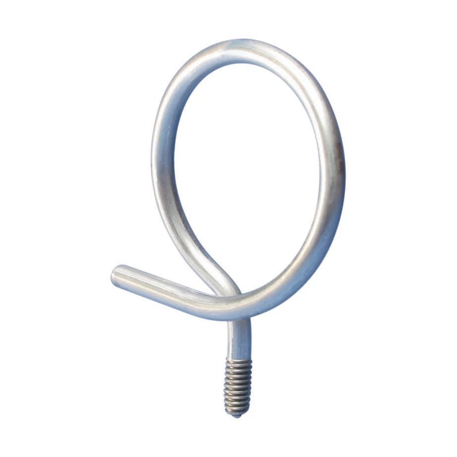 4BRT20 Threaded Bridle Ring, 1-1/4 in Dia Ring, Steel, Electro-Galvanized