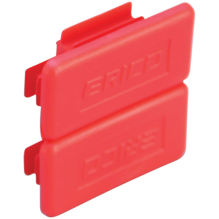ADK421RD Strut End Cap, 1-5/8 in W, For Use With ERISTRUT 1-5/8 x 1-5/8 in Type A and 13/16 x 1-5/8 in Type C-Channel, Polyethylene