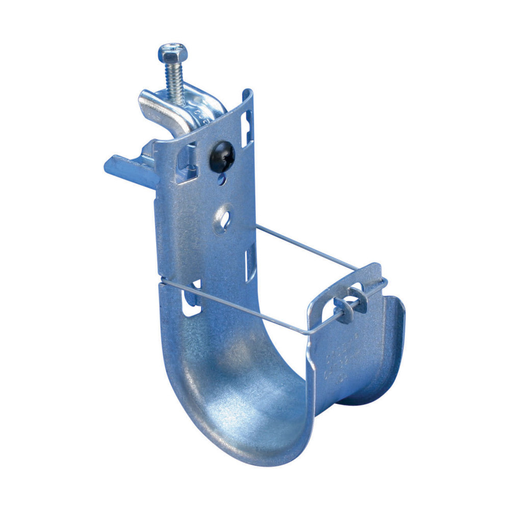 CAT16HPBC200 CAT HP J-Hook With BC200 Beam Clamp, 1 in Dia, 60 lb Static Load, For Use With High Performance Cable Support System, Steel