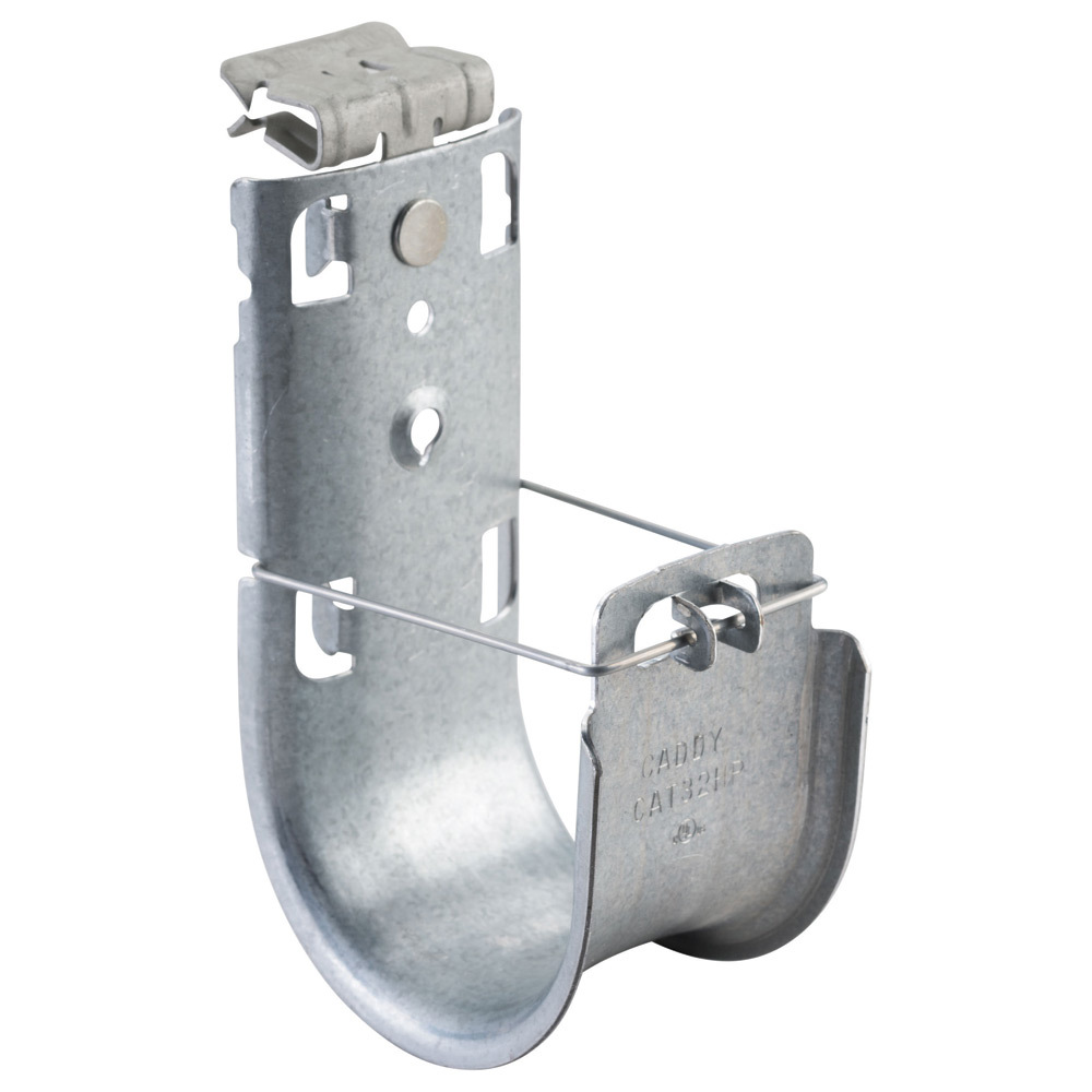 nVent CADDY Cat HP J-Hook with Hammer-On Flange Clip, 2" dia, 5/16"1/2" Flange