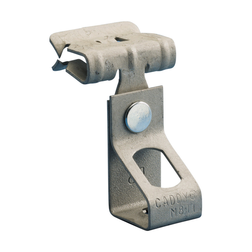 6TI58 H-TI/T Rod to Flange Clip, 5/16 to 1/2 in Flange, 200 lb Static Load, Spring Steel, Caddy Armor