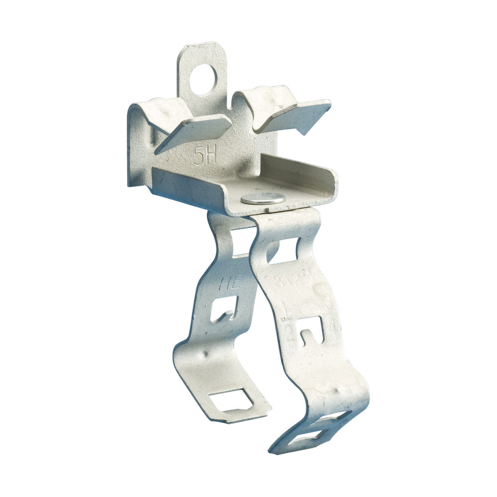 6M58 EM-M Snap Close Conduit/Pipe to Flange Clip, 3/8 in Conduit, 75 lb Static Load, 0.551 to 0.709 in OD, 14/2 to 12/3 AWG Wire, Spring Steel