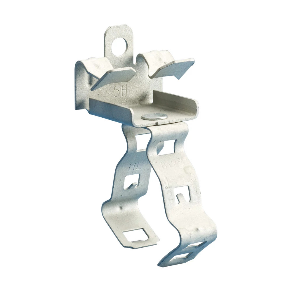 6M912 EM-M Snap Close Conduit/Pipe to Flange Clip, 3/8 in Conduit, 75 lb Static Load, 0.551 to 0.709 in OD, 14/2 to 12/3 AWG Wire, Spring Steel