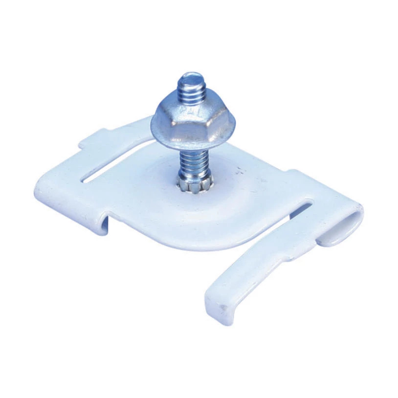 4G8S7WH Twist Clip, 15/16 in, 25 lb Load, Spring Steel/Steel, Painted