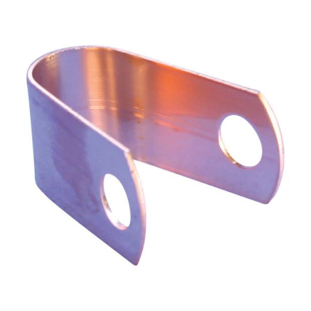 LPC805 1-Hole Cable Strap, 1/2 in OD, Copper