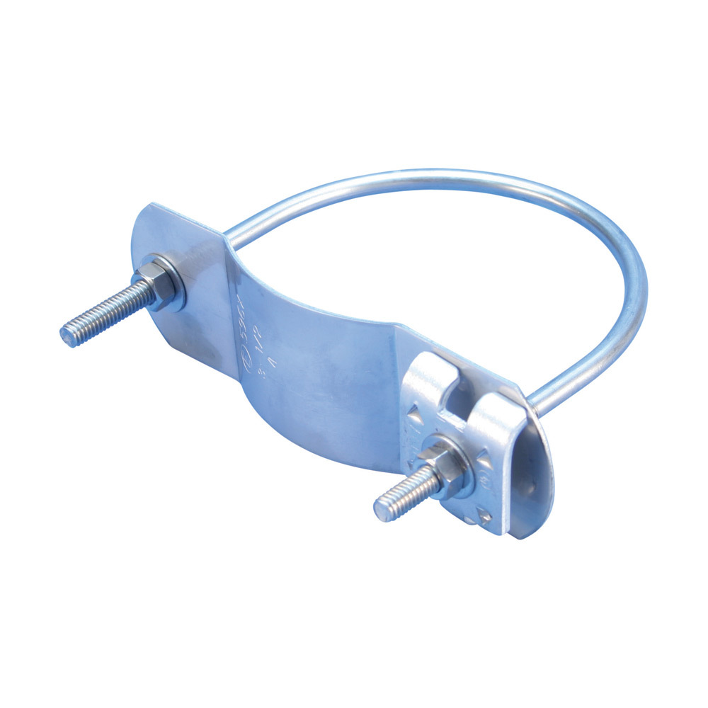 LPA5966 U-Bolt Stamped Pipe Clamp, Aluminum/304 Stainless Steel