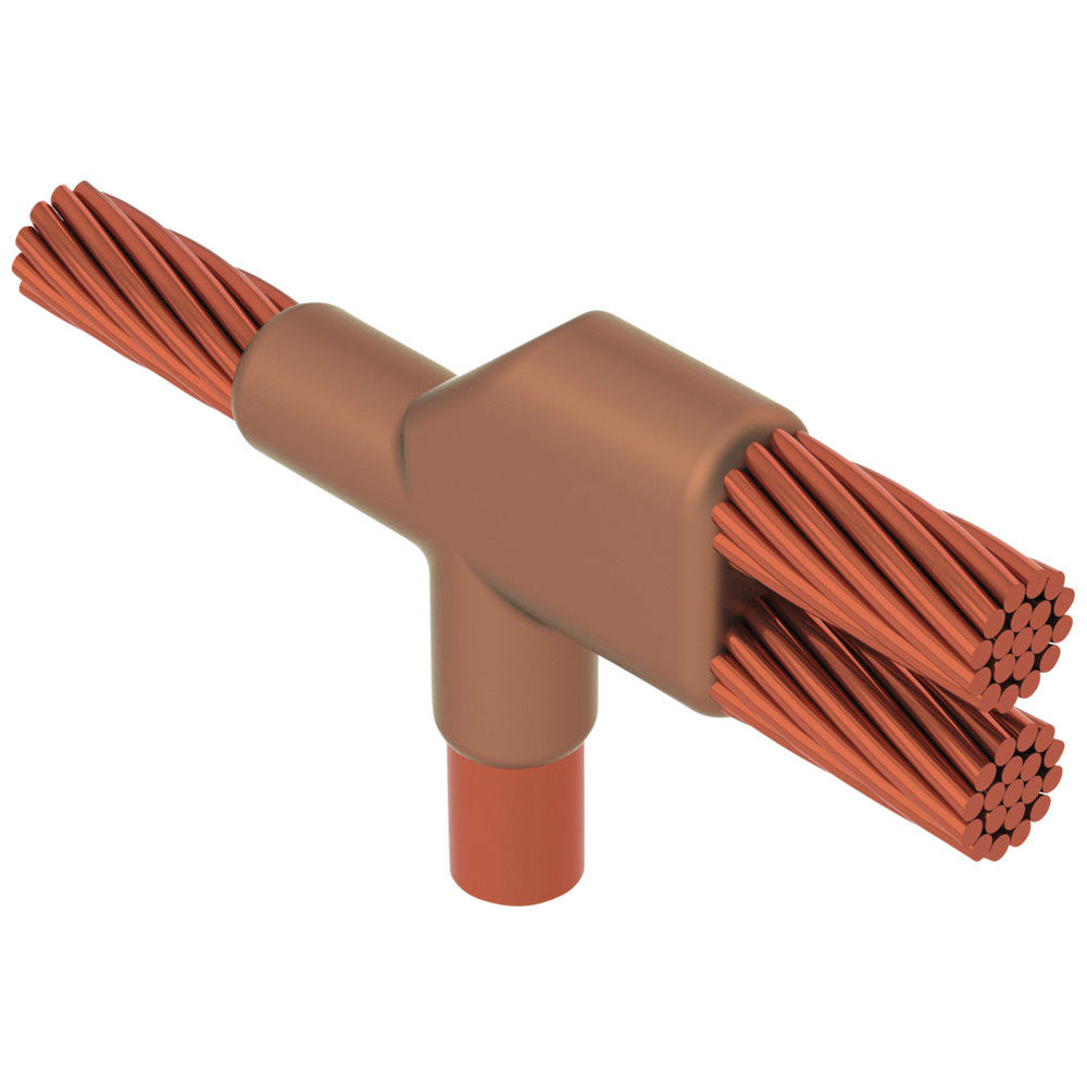 NCR182L Cadweld Type NC Weld Metal Mold, 3/0 AWG Concentric Conductor, 3/4 in Rod, Cable to Cable Connection, Copper/Graphite