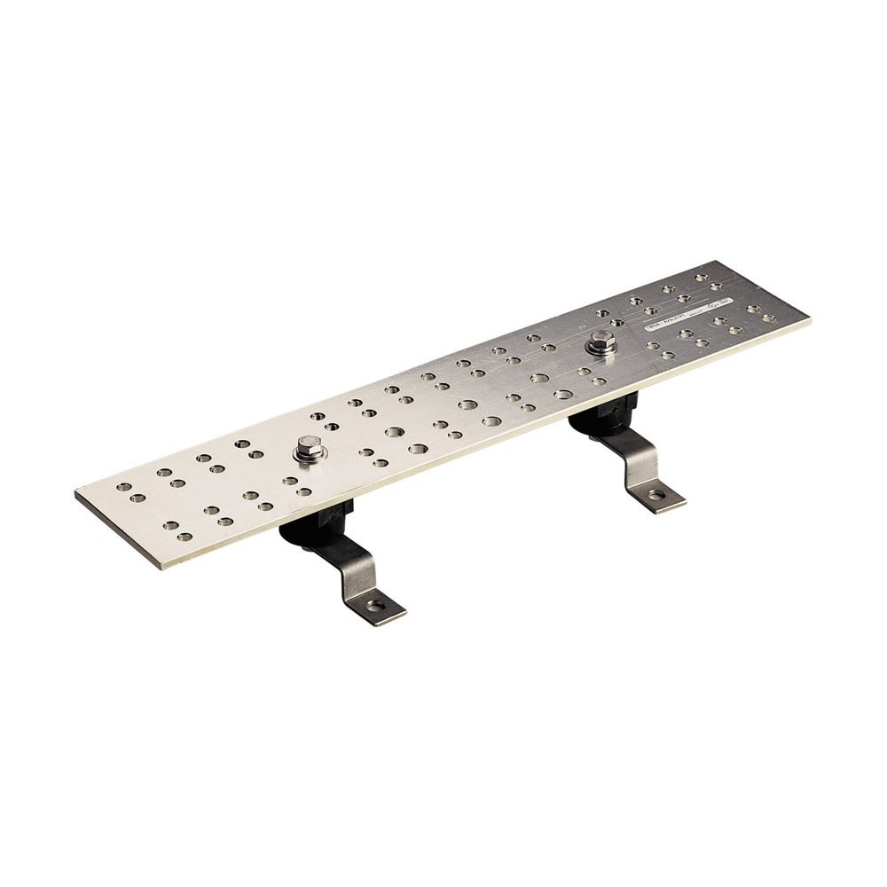 TMGBA20L27PT Telecom Main Grounding Busbar, 20 in L x 4 in W, 27-Pair, 3-Pair Holes, Copper