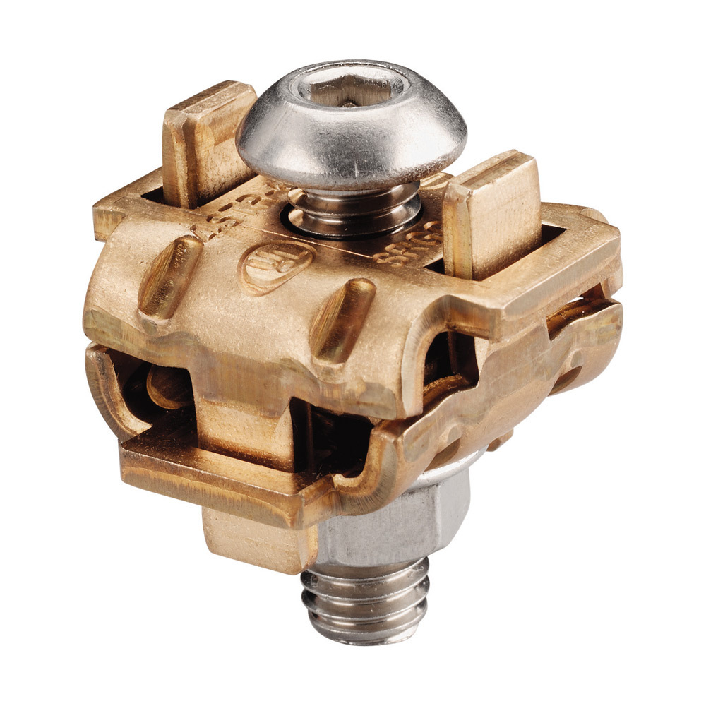 SRGC46 SRG Connector, 6 AWG Solid to 4 AWG Stranded, 16 sq-mm Stranded Conductor, 304 Stainless Steel/Bronze