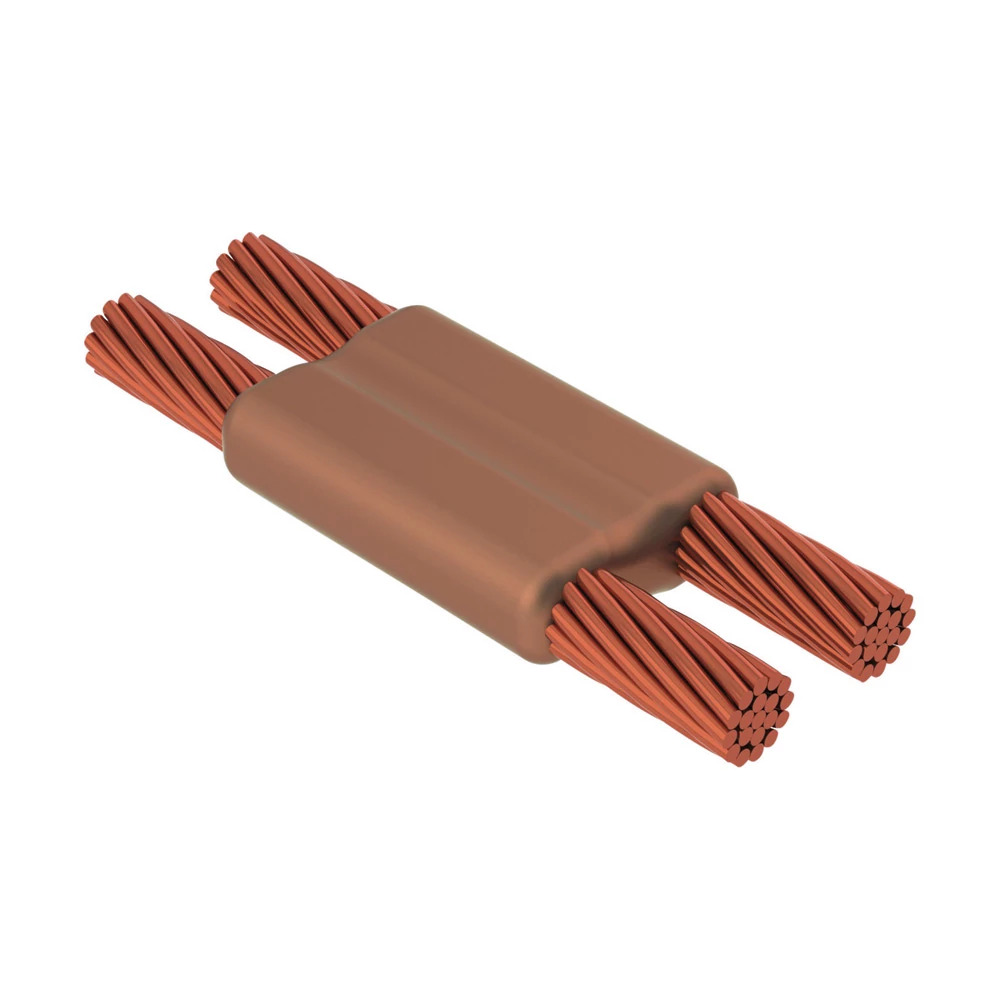 PGT1H1H Cadweld Type PG Weld Metal Mold, 6 AWG Concentric Run/Tap Conductor, Cable to Cable Connection, Graphite