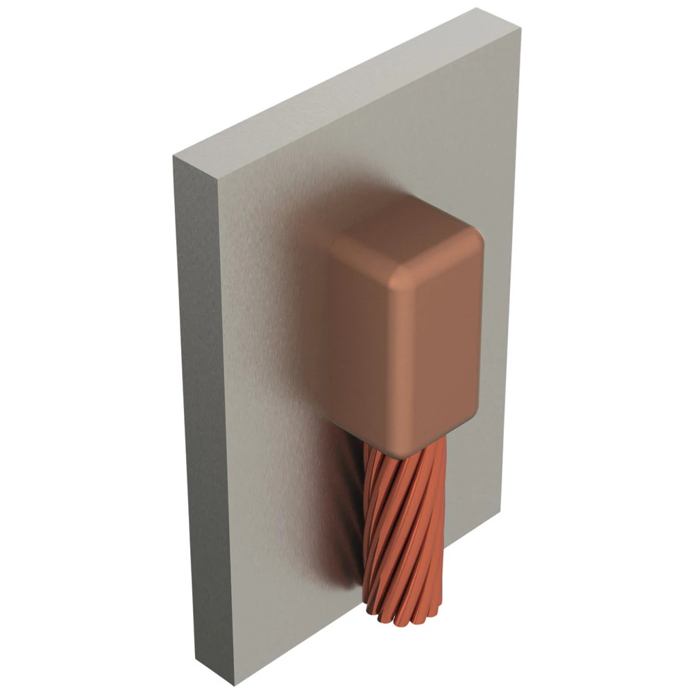 VBC2G Cadweld Type VB Weld Metal Mold, 2/0 AWG Concentric Conductor, Cable to Steel Connection, Graphite