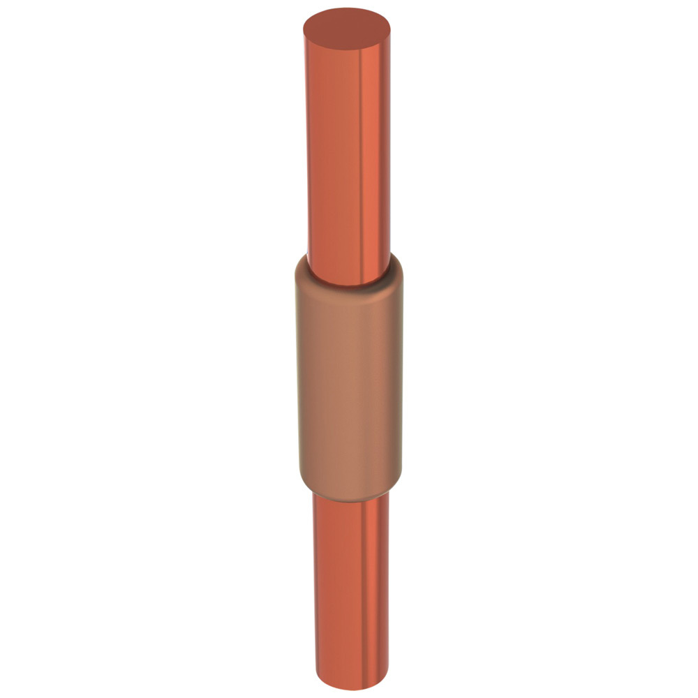 GBR18R1 Cadweld Type GB Weld Metal Mold, 3/4 in Rod, Ground Rod Connection, Copper/Graphite