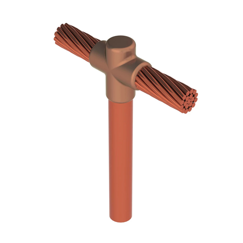 GTC182G Cadweld Type GT Weld Metal Mold, 2/0 AWG Concentric Conductor, 3/4 in Rod, Cable to Ground Rod/Other Rounds Connection, Copper/Graphite
