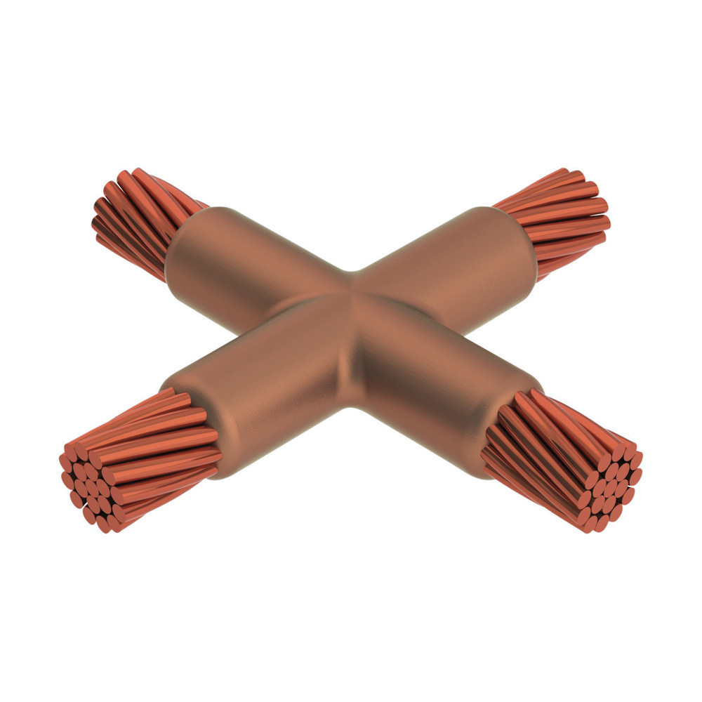 XAC2L2L Type XA Weld Metal Mold, 3/0 AWG Concentric Run/Tap Conductor, Cable to Cable Connection, Graphite