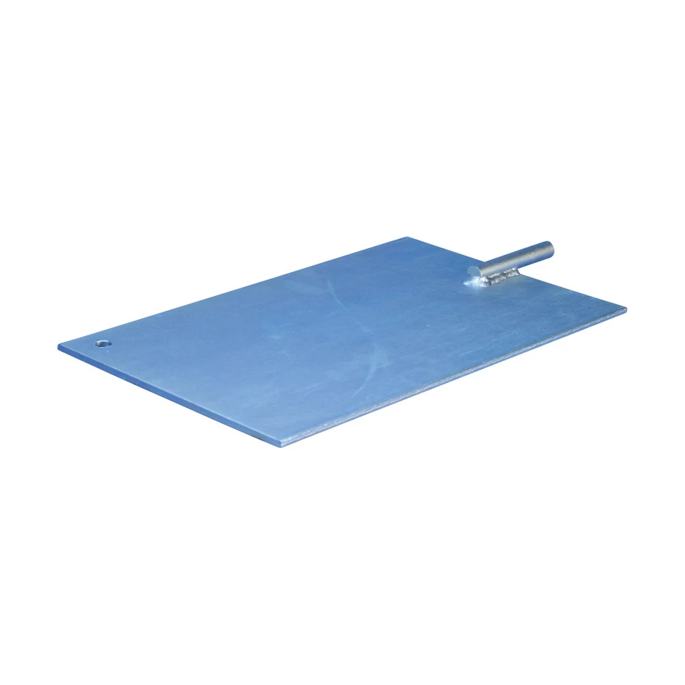 EGGP Ground Plate, 16 in L x 10 in W x 1/4 in THK Plate, Steel, Electro-Galvanized