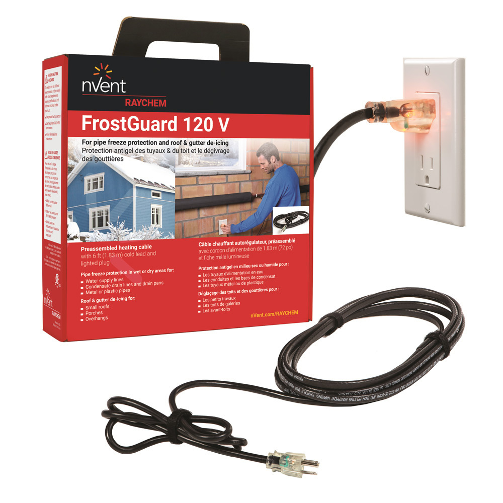 P000002028 Frostguard Freeze Protection Plug-in Kit Heating Cable, (2) Conductors, 120 V