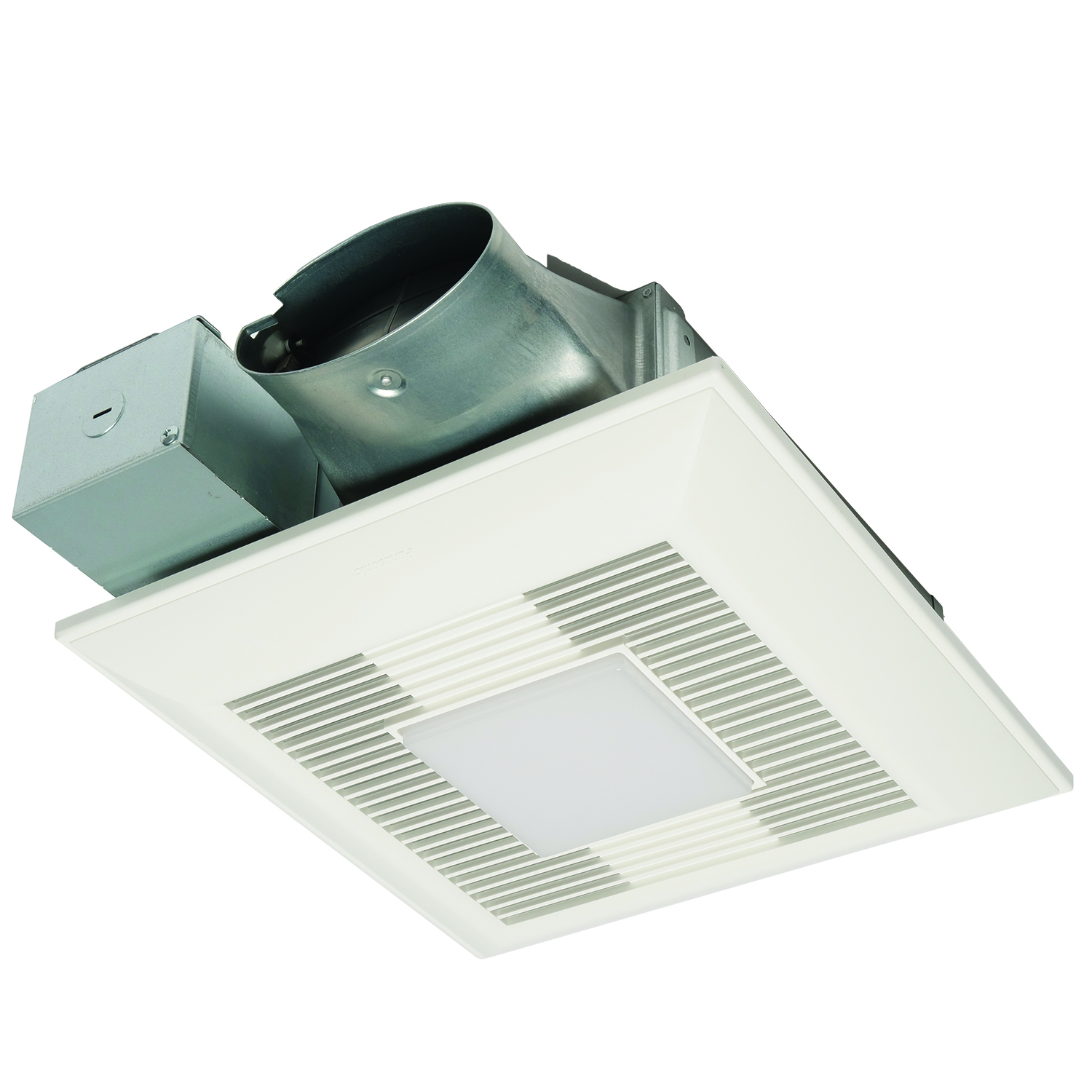 FV-0510VSC1 WhisperValue Ventilation Fan With ECM Motor, L-Shaped Mounting Bracket, Condensation Sensor, 50/70/80/100/110 cfm Flow Rate, 4 in Dia Duct, 4.5/8.5/12.4 W Power Rating, 120 V AC, 0.08/0.13/0.18 A, Import