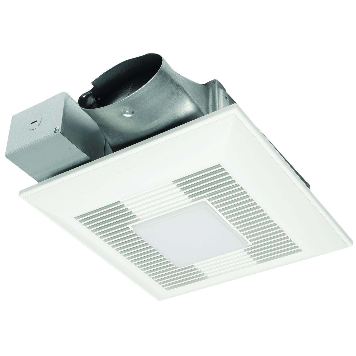 FV-0510VSL1 WhisperValue DC SmartFlow Ventilation Fan Light with ECM Motor and LED Lamp, L-Shaped Mounting Bracket, 120V, Steel Housing