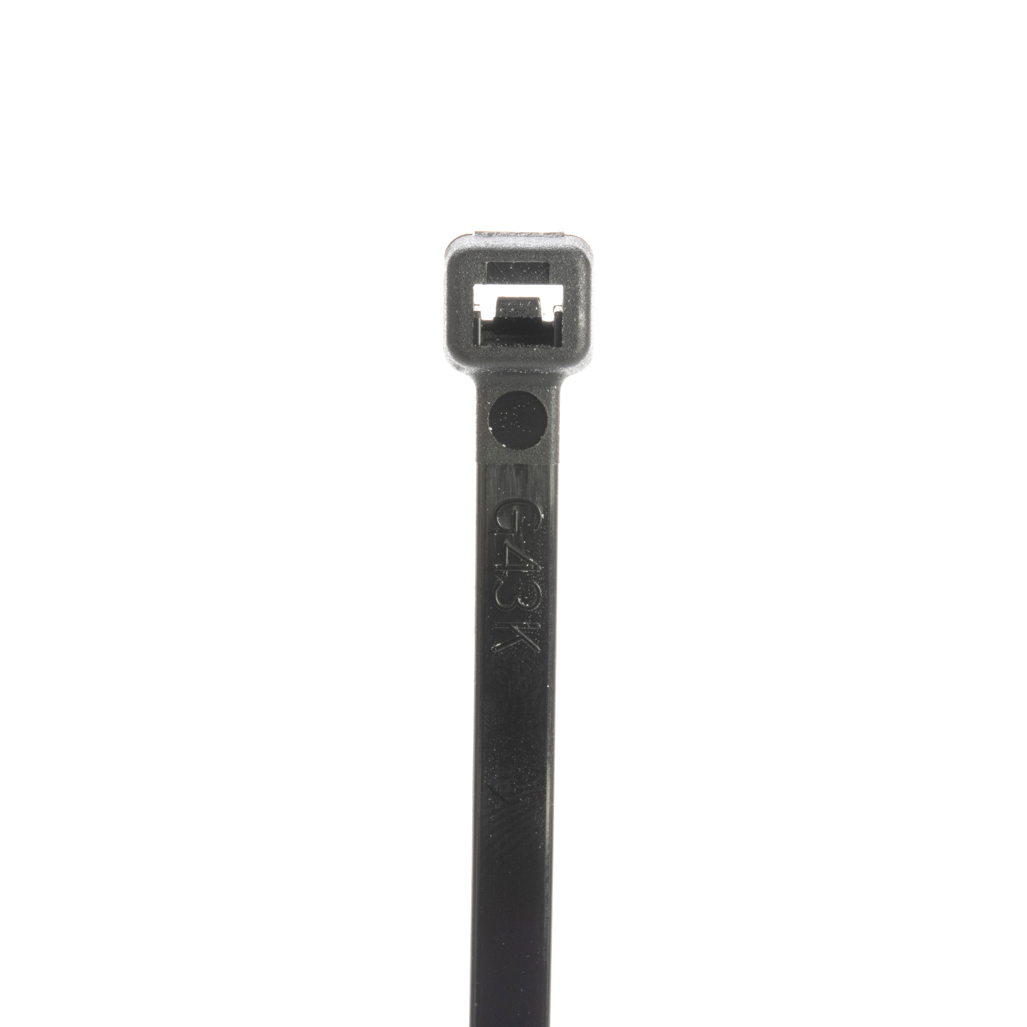 S4-18-C0 StrongHold Miniature Plenum Rated Weather-Resistant Cable Tie, 3.94 in L x 0.1 in W x 0.05 in THK, Nylon 6.6