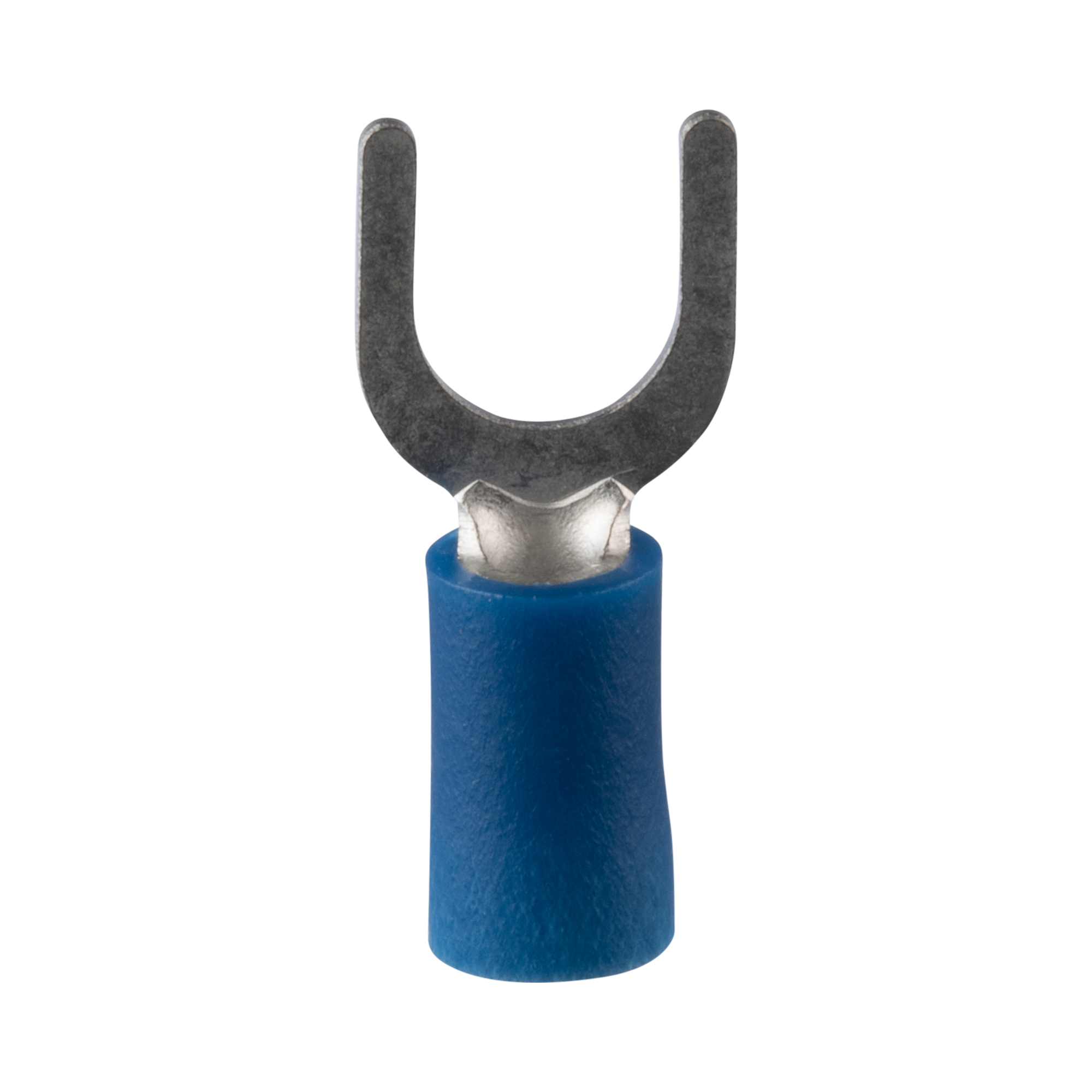 StrongHold EV14-14FB-Q Loose Piece Forks, Blue, Vinyl, 1/4" Stud, 16-14 AWG