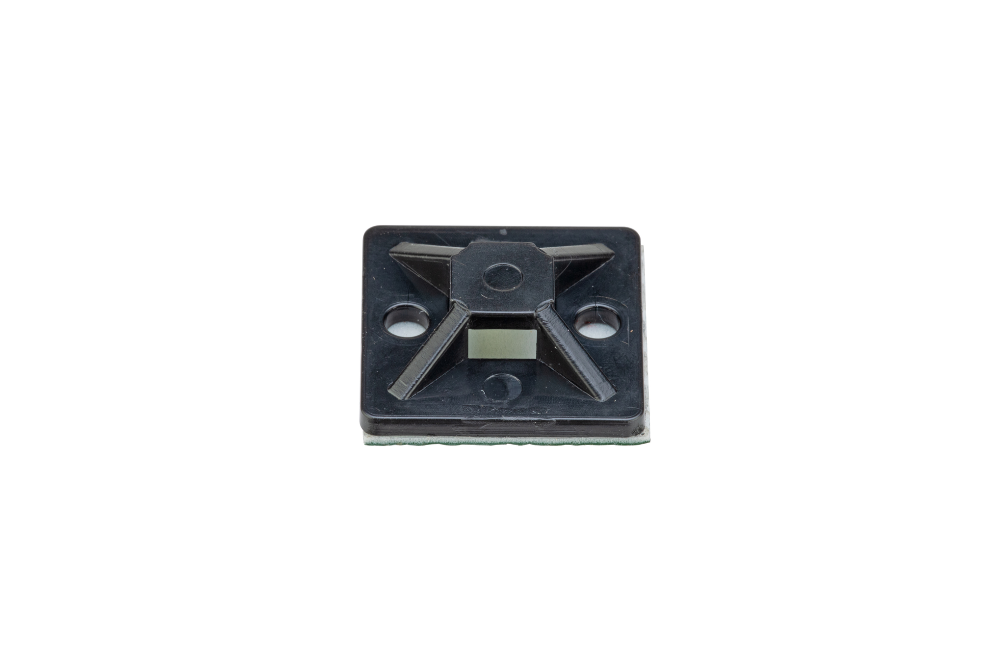 SMP16A-M0 Cable Tie Mount, 4-Way, Adhesive Mount, Nylon 6.6, Black