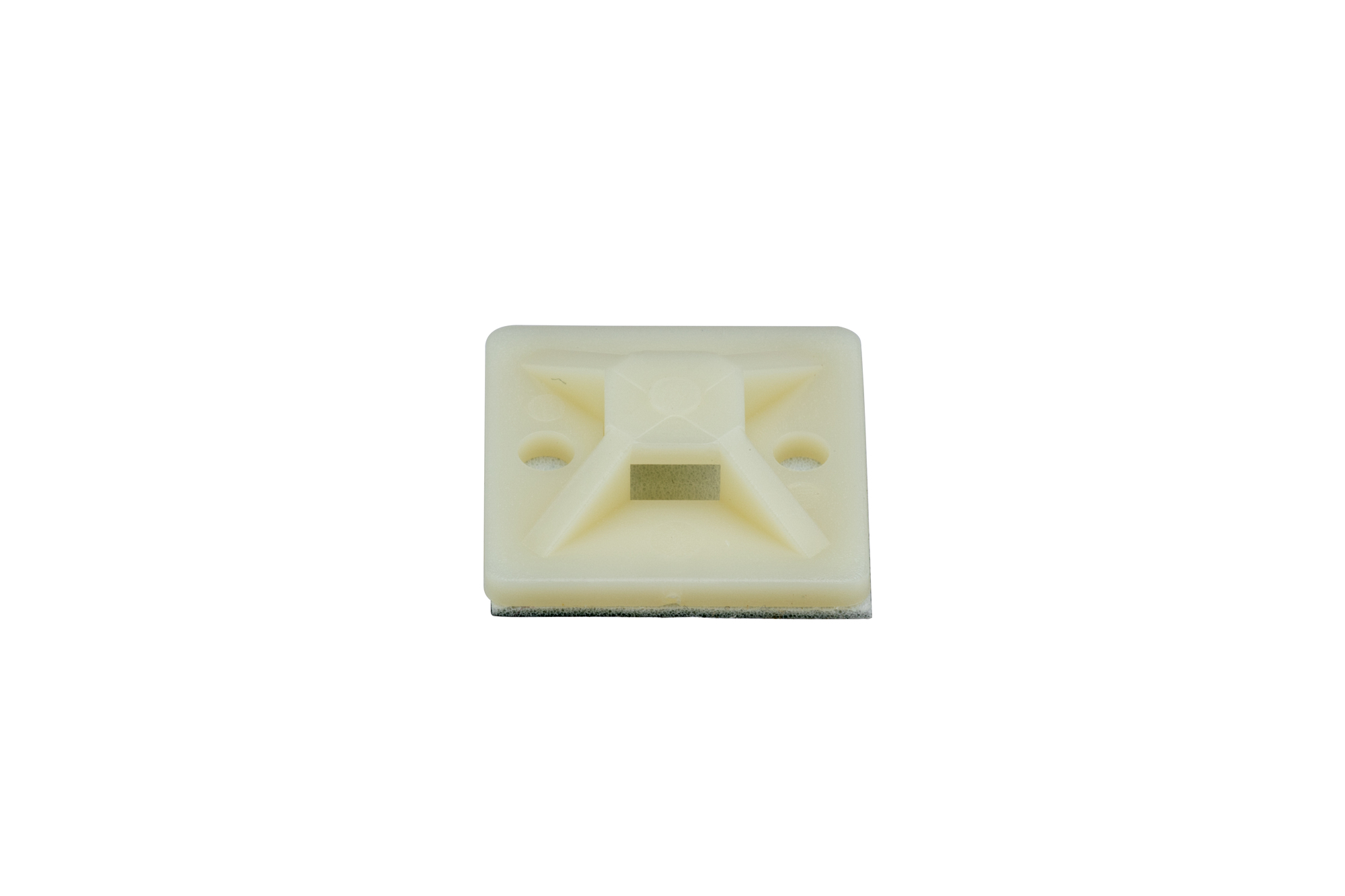 SMP12A-M Cable Tie Mount, 4-Way, Adhesive Mount, Nylon 6.6, Natural