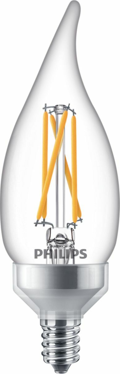 549543 MasterClass Dimmable Decorative LED Lamp, 3.3 W, 20 W Incandescent Equivalent, E12 Lamp, BA11 Shape, 300 Lumens