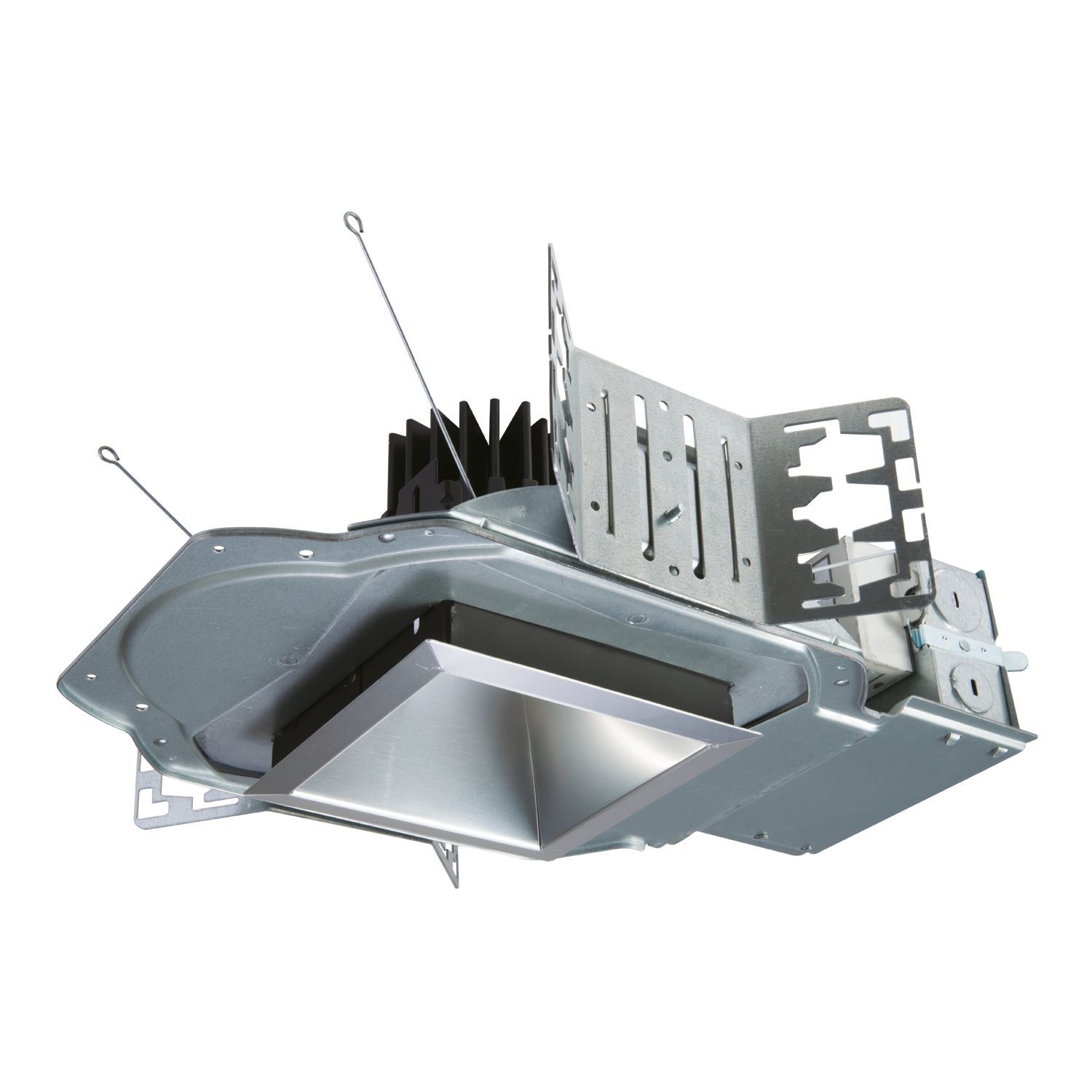 LD4B10D010 LD4B New Construction Rectangular Downlight Housing, LED Lamp, Non-IC Insulation, 120 to 277 V, 5-1/8 in Ceiling Opening, Die-Cast Aluminum Housing