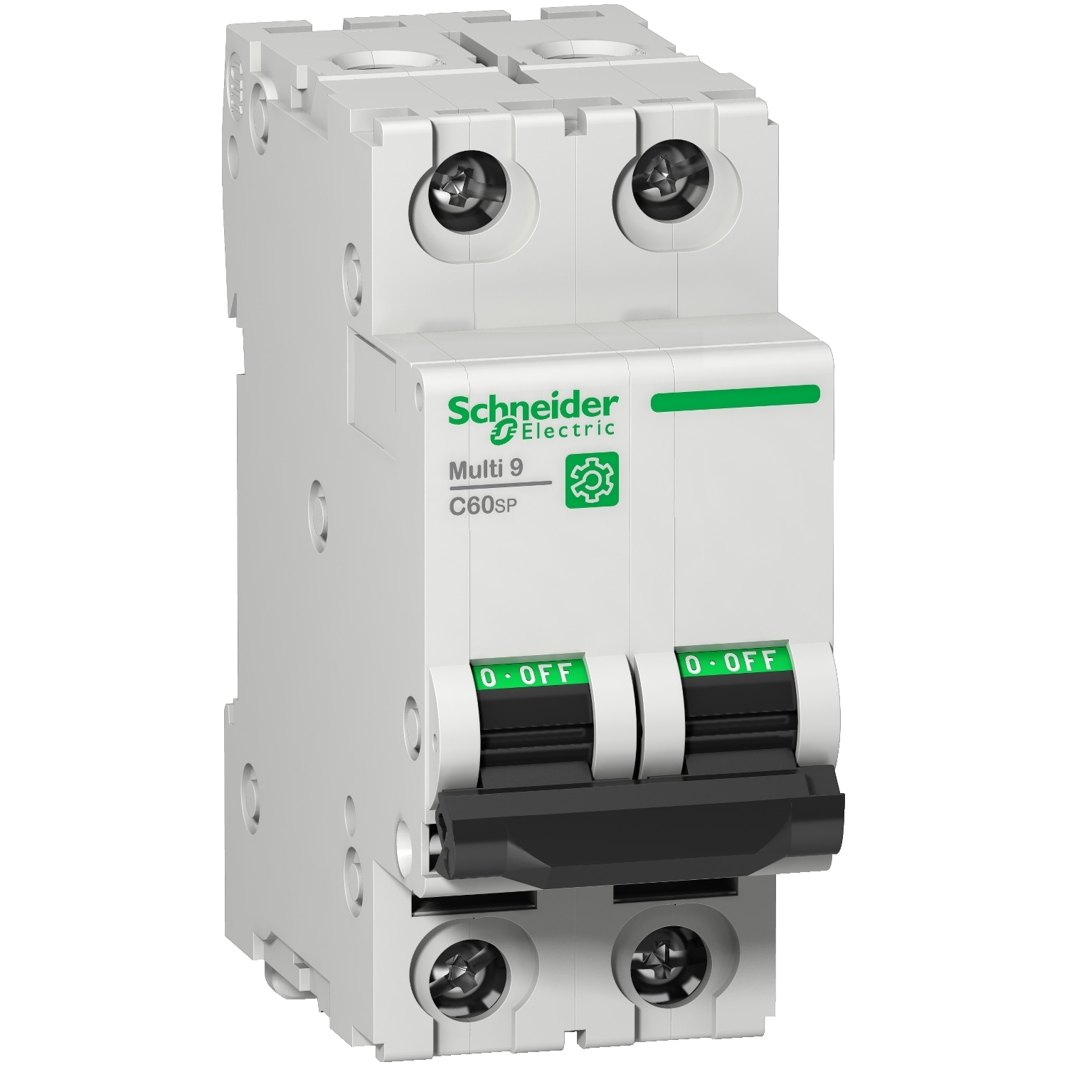 M9F22250 C60SP Multi-Standard Miniature Circuit Breaker, 240/415/440 V AC, 50 A, 5 kA Interrupt, 2 Poles, Thermal Magnetic Trip