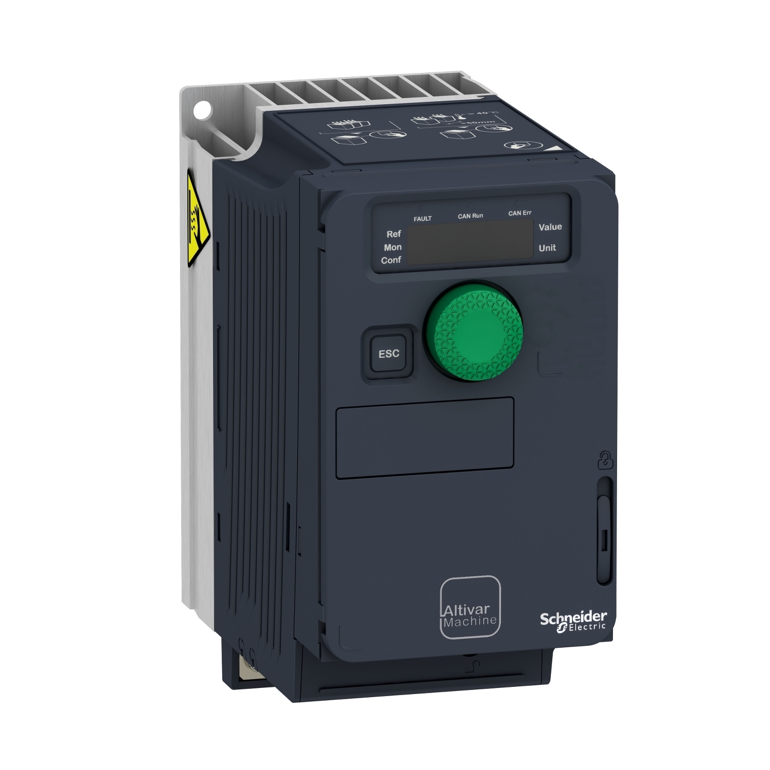 ATV320U07M3C Altivar 320 3-Phase Compact AC Variable Speed Drive, 200/240 V AC, 5.3/6.3 A, 1 hp, 2.83 in W x 4.29 in D