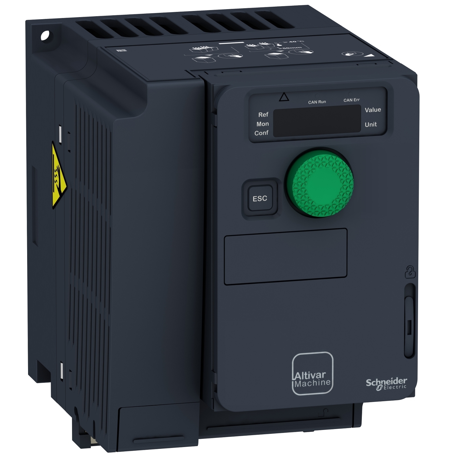 ATV320U15M3C Altivar 320 3-Phase Compact AC Variable Speed Drive, 200/240 V AC, 9.3/11.1 A, 2 hp, 4.13 in W x 6.22 in D