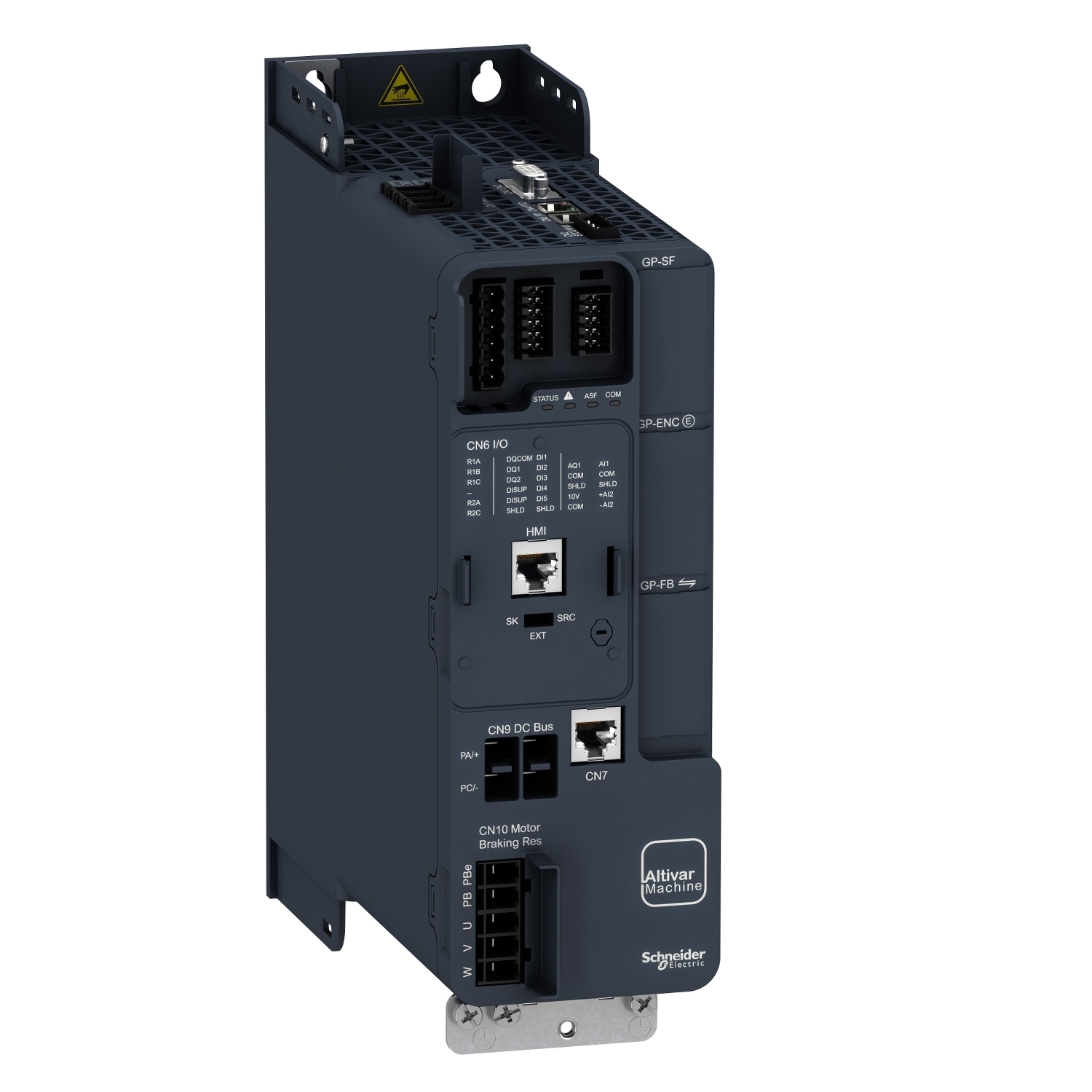 ATV340U40N4 Altivar 3-Phase Variable Speed Drive, 400/480 V, 9.3 A Heavy Duty/12.7 A Normal Duty, 5 hp Heavy Duty, 7-1/2 hp Normal Duty, 3.35 in W x 9.15 in D