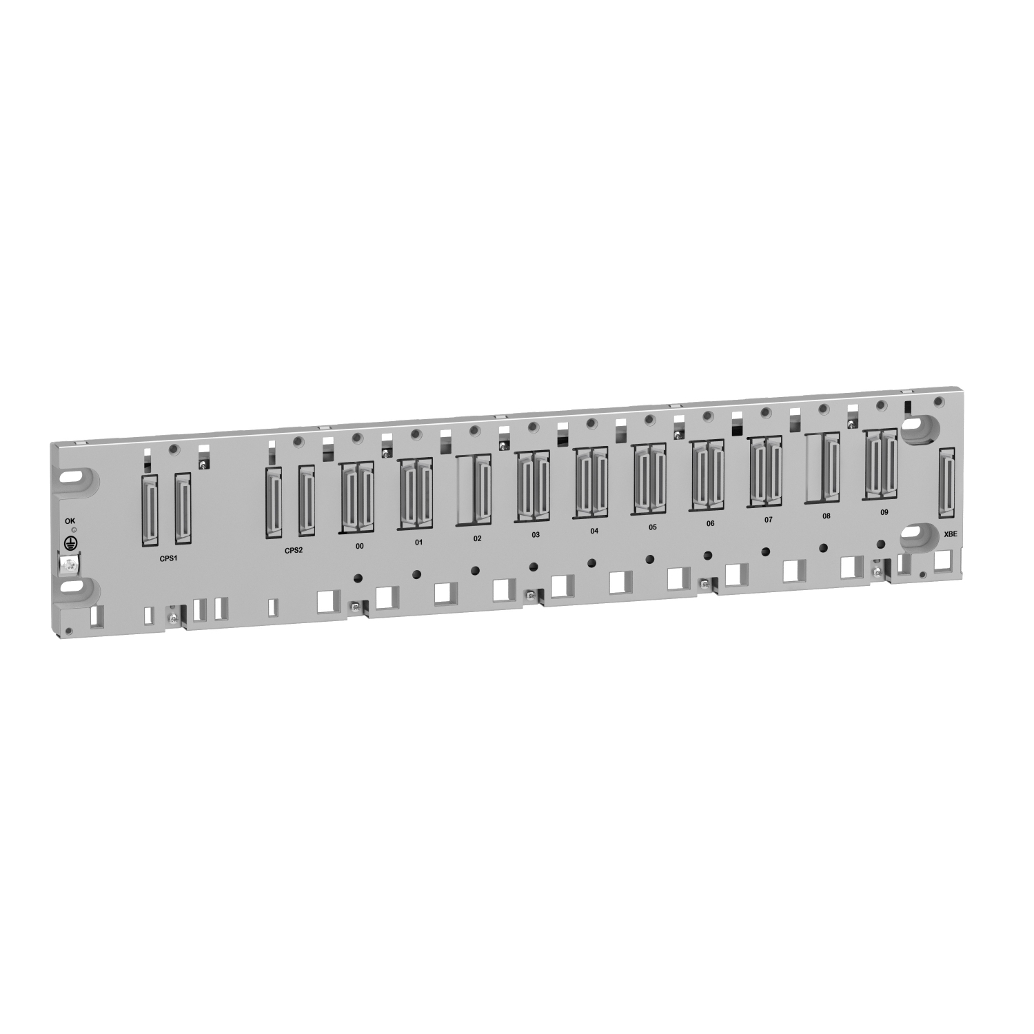 BMEXBP1002 10-Slot Ethernet Backplane, For Use With BMXCPS4002 Power Supply Module, Specific Application Module, I/O Module, BMX and BME Processor