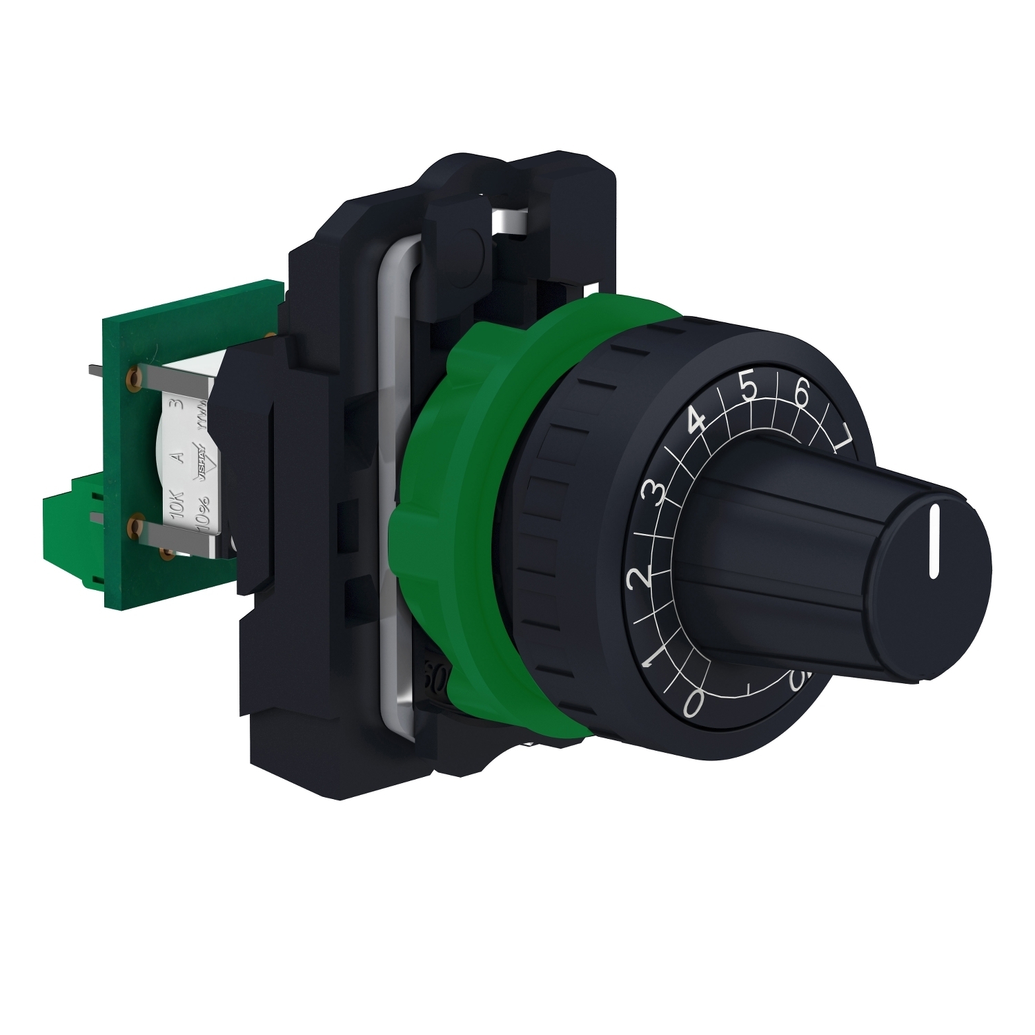 XB5AD912R100K Harmony Standard Complete Potentiometer, 30 V AC/42 V DC, 1 W Power Rating, 100 kOhm